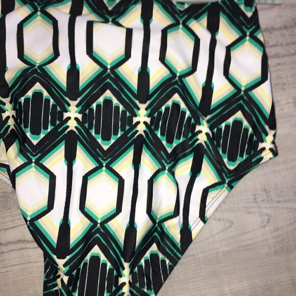 NWT Coastal Blue Green/Black Bikini Bottom XS - Picture 4 of 6